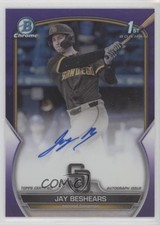 2023 Bowman Draft Chrome Prospect Purple Refractor 8/250 Jay Beshears Auto 11s9