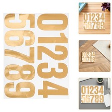 8 Sheet Address Number Sign Alphabet Decals Adhesive Numbers for Mailbox