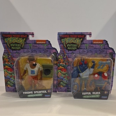 Playmates Toys TMNT Mutant Mayhem Mixed Lot 2-Pack Young Splinter Superfly