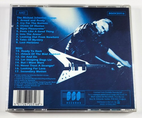 THE MICHAEL SCHENKER GROUP - S/T & MSG (2 auf 1 CD Import Reissue / 1996 BGO) NM- - Bild 2 von 3