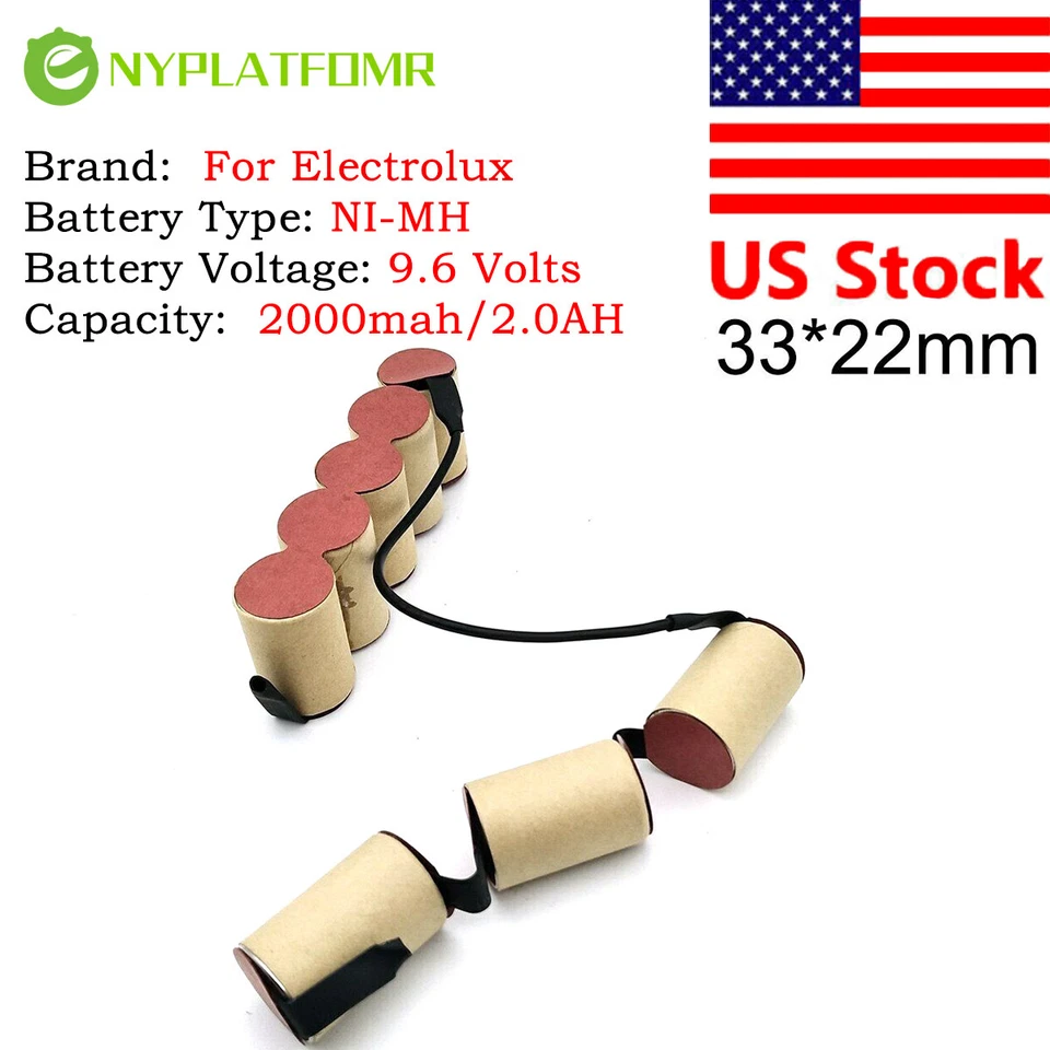 4/5SC 2000mAh para AEG Electrolux AG813 CT96 9.6V Batería Aspirador Coche Foto 4 de 4