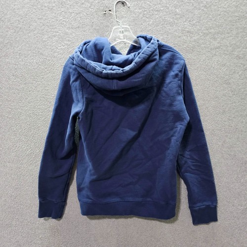 SuperDry Women Sweatshirt 8 Blue Hoodie Logo Tokyo London Paris Ombre Pockets - Picture 6 of 8