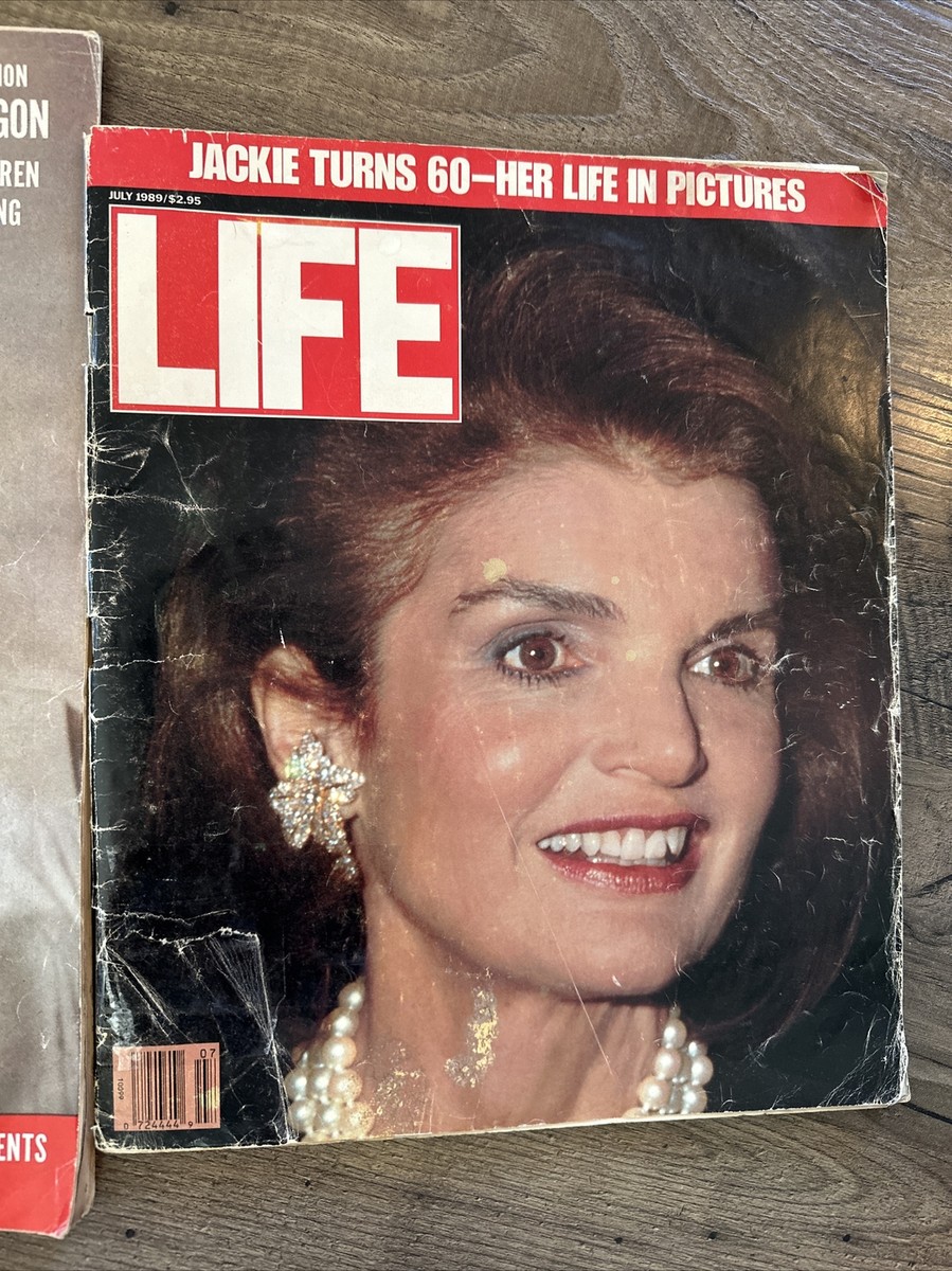 Vintage Life Magazines APR 21 1958 KENNEDYS & July 1989 Jackie Vintage Life Magazines APR 21 1958 KENNEDYS & July 1989 Jackie