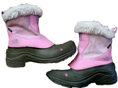 The North Face Pink Tan Greenland Heatseeker Zip Snow Boots Winter