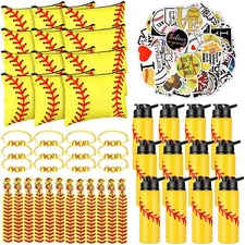 LEIFIDE 148 Pcs Softball Team Gifts Include Softball Water Bottle Makeup Bags...