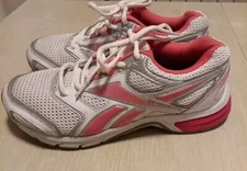 Reebok Womens DMX Ride M41084 White Gray Pink Running Shoes Sneakers Size 8.5 D