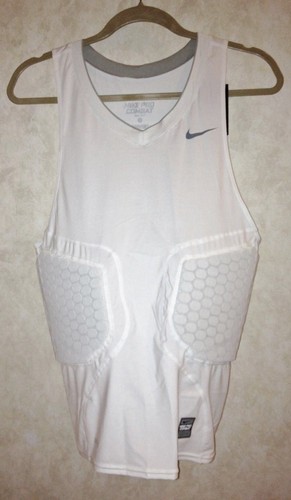 NIKE Pro Combat Deflex Padded White Basketball Compression Shirt NEW Mens 3XL - Picture 3 of 4