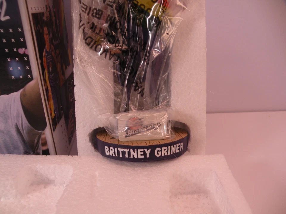 Phoenix Mercury Brittney Griner #42 Rainbow Flag Be Heard Bobblehead B - Image 3 of 3