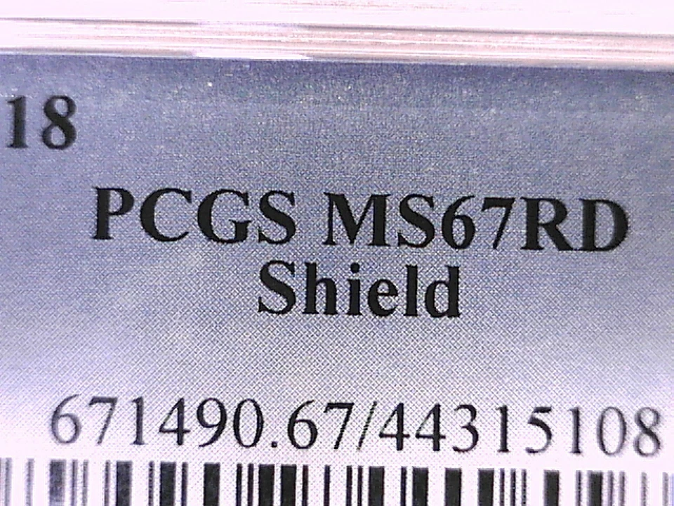 2018 P Lincoln Shield Cent Penny PCGS MS 67 RD 44315108 - Image 3 of 3