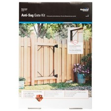 National Hardware Anti-Sag Gate Kit Black Steel N109-060 Heavy Duty No-Sag