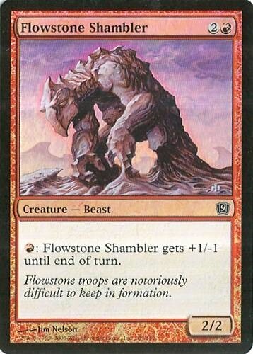 MTG - 9th Edition - Flowstone Shambler - 2X - Foil - NM - Picture 1 of 1