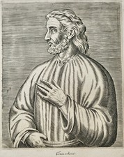 GENNADE DE MARSEILLE PRIEST (5th century) 18th century portrait engraving