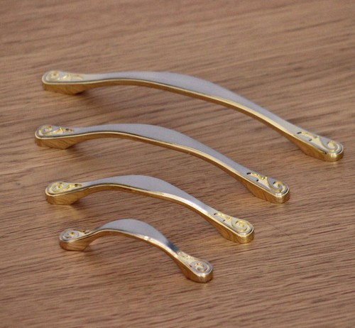 Armadio Armadio Cassetto Armadio Tirabile Cucina Maniglia Alluminio Argento 64 a 160mm - Foto 1 di 18