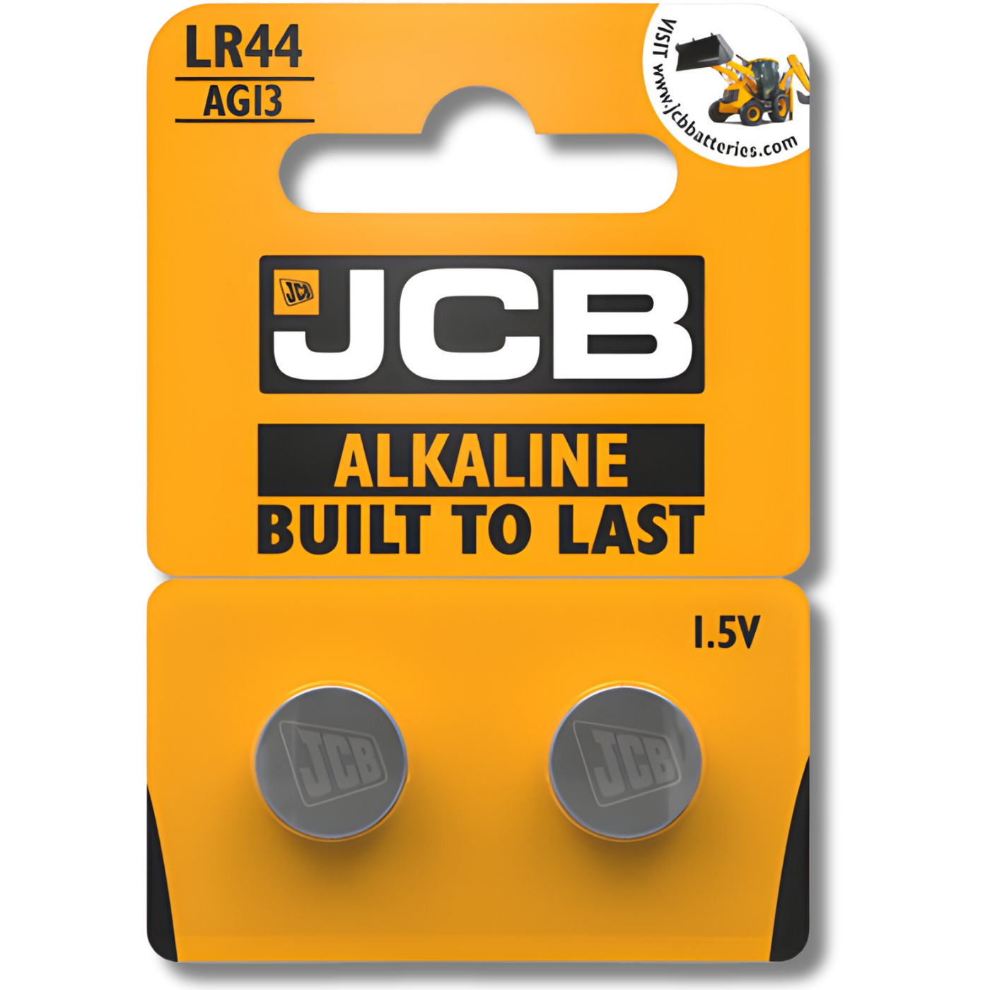 2x JCB LR44 Batteries 1.5V Super Alkaline Coin Cell A76 AG13 *EXPIRY 03/2030*