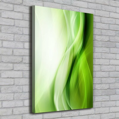 Planche à Découper En Verre Tulup 30x52 Cm - Motif Vagues Vertes, Design Moderne