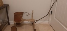 Vintage/Antique Wood and Metal Child/Toddler Ride-On Buggy/Wagon, Works