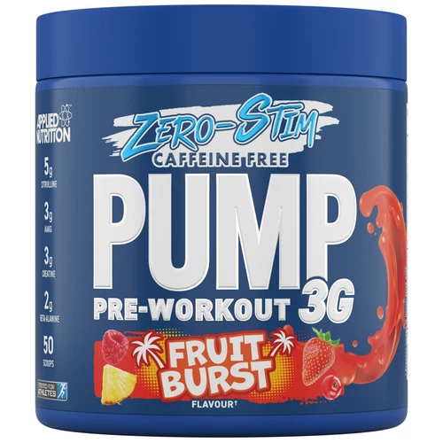Stim Free Pre Workout Powder Pump 3G Creatine, Amino Acids, Vit B - 25 Servings