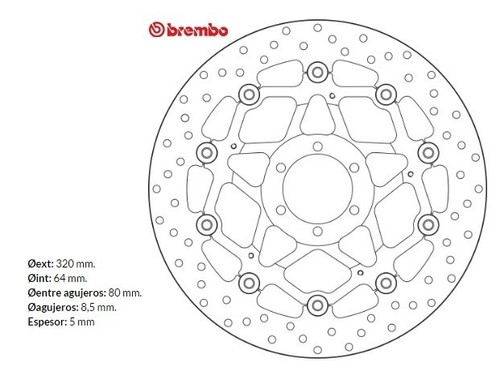 Dischi Freno Monster S4R 1000 03 2003 Ducati Serie Oro Coppia Anteriori Per Moto - Picture 2 of 2