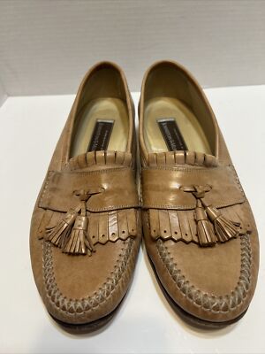 Johnston & Murphy Vintage Tassel Kiltie Loafers Made in Italy 15 1977 Mens 10 M Johnston murphy cordovan kilt/tassel - Gem main image 2