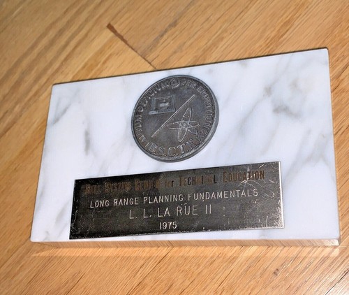 1975 BELL SYSTEM CENTER for TECHNICAL EDUCATION Marble / Pewter Award - 第 1/6 張圖片