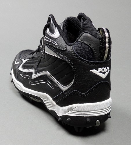 Pony Velocity MID Senior Football Cleats Black (NEW) Retails For: $49.99 - Picture 8 of 12