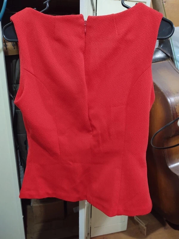 Disfraz De Animadora De Colección Letterman Junior Fútbol Universitario Rojo Azul Talla 2 Foto 4 de 4