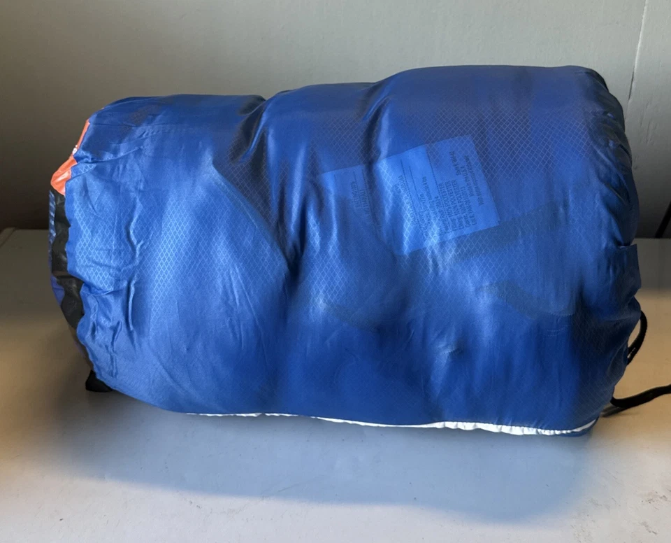 Cool Weather Sleeping Bag Ozark Trail 40°F 33”x77” Blue Pre-Owned Unused Fits 1 - Image 3 of 4