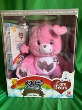 Care Bears Love-a-Lot Bear 25th Anniversary Swarovski Crystal Plush With DVD