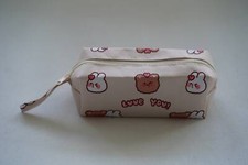 Cute Teddy Bear Love You Pencil Bag/Makeup Bag/Travel Toiletry Bag/