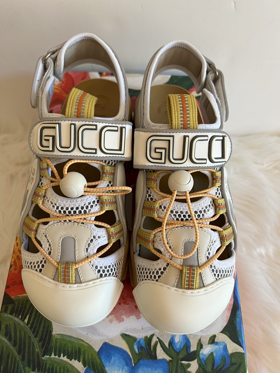 Gucci Sport Sandal White Tinsel Athletic Summer Shoes Loess Gucci Sport Sandal White Tinsel Athletic Summer Shoes Loess