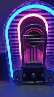 MARILYN NEON RADIO BY CICENA JUKEBOX 1988 AM FM DECO STYLE ADAPTOR