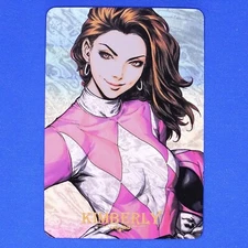 Kimberly Pink Power Rangers Laser Engraved Holo Foil Character Art Trading Card
