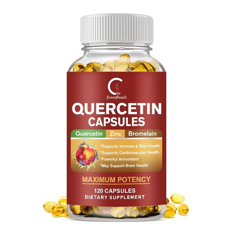Quercetin Bromelain Supplement Support Immune Cardiovascular Function Skin Care