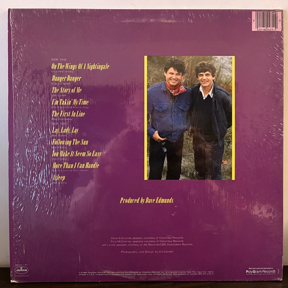 EVERLY BROTHERS - EB '84 (1984) - 12" Vinyl Record LP - VG+ - Image 2 of 3