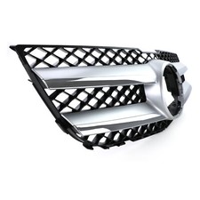 Griglia radiatore Sport nera argento adatta per Mercedes GLK X204 Facelift 12-15