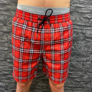 burberry swimsuit mens red