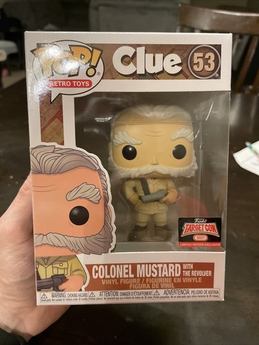 Funko Pop! Clue Colonel Mustard With The Revolver – Sonderedition, Ca. 9,5 Cm Hoch, Vinyl-Figur