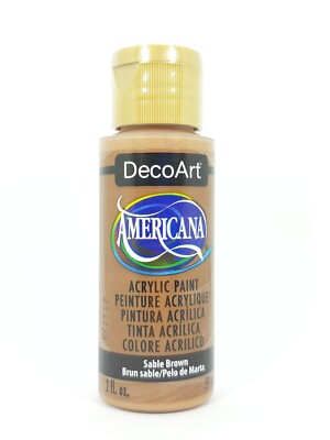 DecoArt Americana Acrylfarbe 59ml verschiedene Farben DA061 Sable Brown