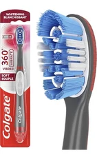 Colgate 360 Power Whitening Battery Operated Toothbrush, Soft, 1 Pack