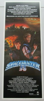 SPACEHUNTER IN 3D ORIGINAL ROLLED 14X36 INSERT MOVIE POSTER 1983 MOLLY RINGWALD