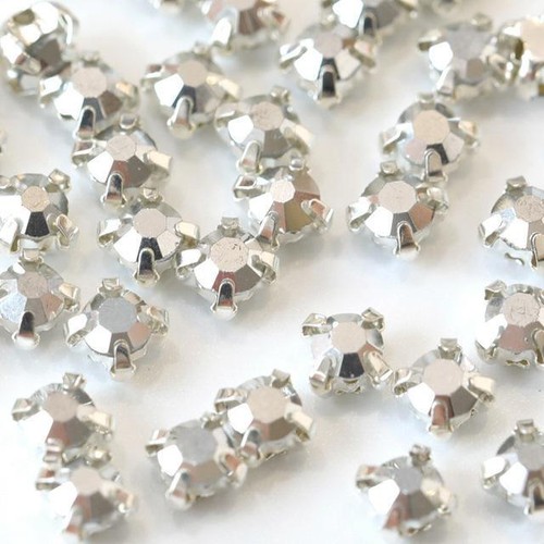 Glass Round Sew On Rhinestones With Silver Claw Flatback For Crafts 200pcs 4mm - Picture 24 of 44