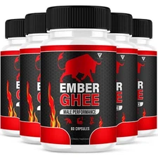 (5 Pack) Ember Ghee Max Performance Supplement EmberGhee Capsules (300 Capsules)