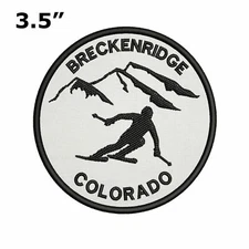 Breckenridge Colorado Ski Resort Patch Embroidered Hook Applique Sports Slope