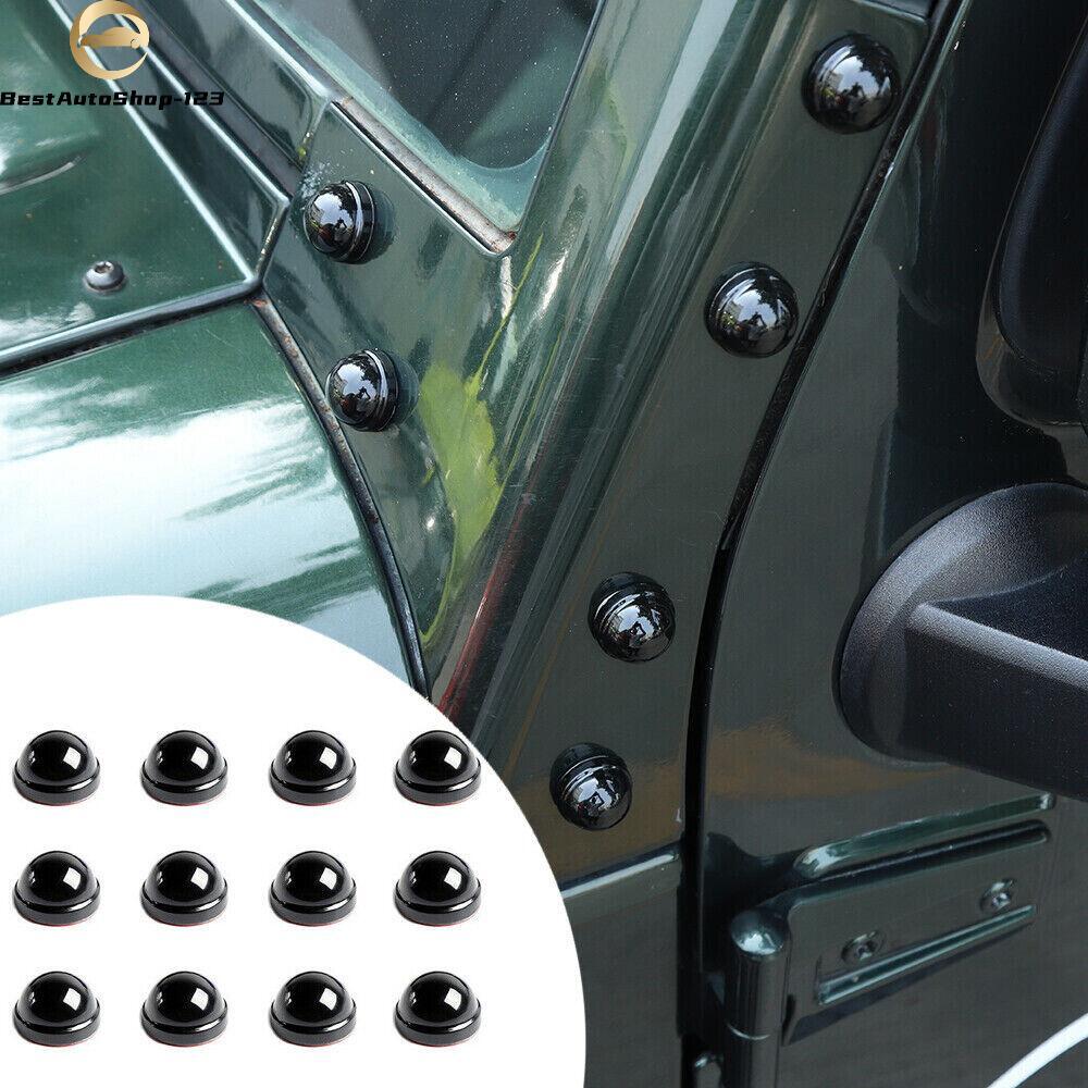 Hood/Door A Pillar Screw Protector Trim Accessories For Jeep Wrangler JK 2007-17