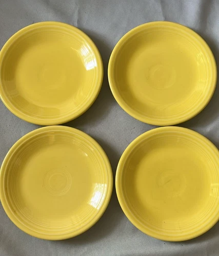 Homer Laughlin Fiesta Sunflower Yellow Salad Bread Plate 7 1/4" 4 available EUC