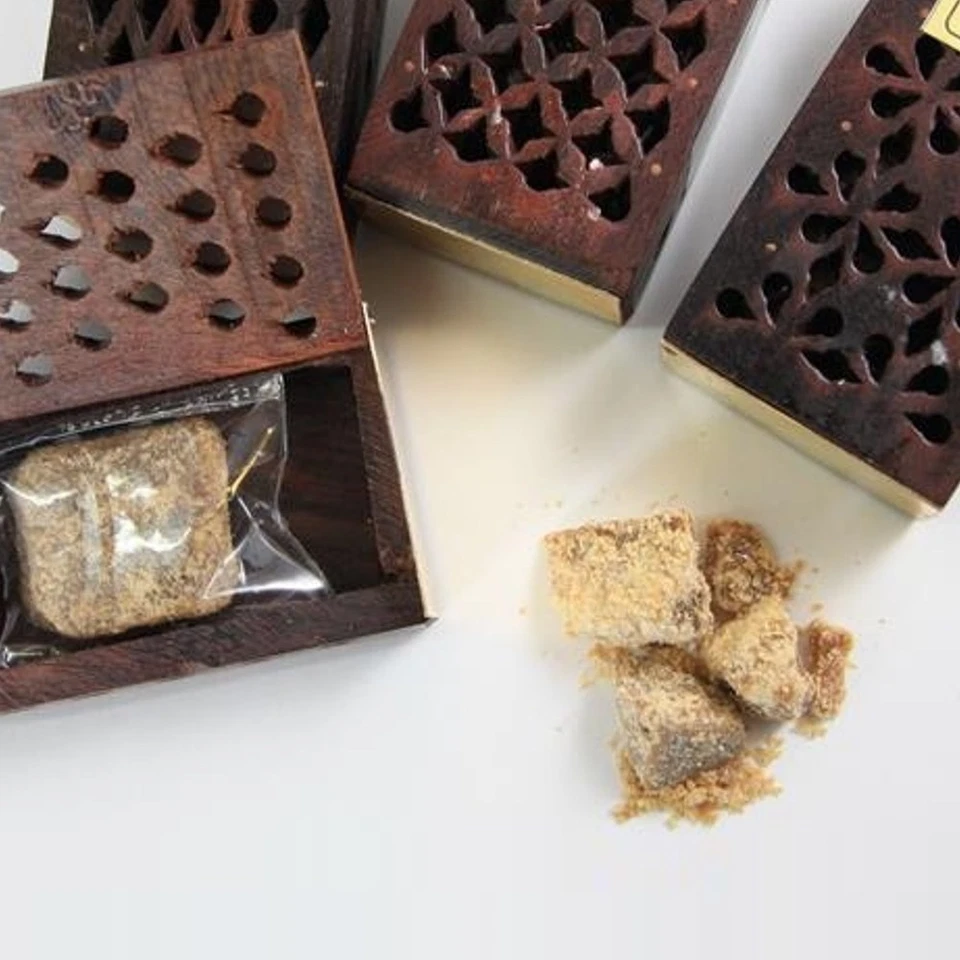 Amber Kristall Holz Kästchen Natur Pflanzlich Parfum Duft Crystal Amberstein ts - Bild 4 von 4