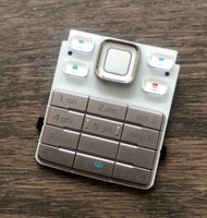 Original Nokia 6300 Tastatur Keyboard Tastenmatte Serviceware Weiß