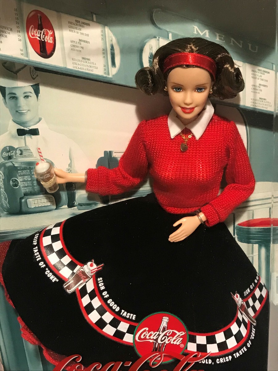 1999 Coca Cola Poodle Skirt Barbie Doll Mattel Collector Edition