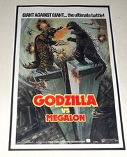 Godzilla vs Megalon - Cult Favorite 1973 Poster 19"x13" Twin Towers NYC