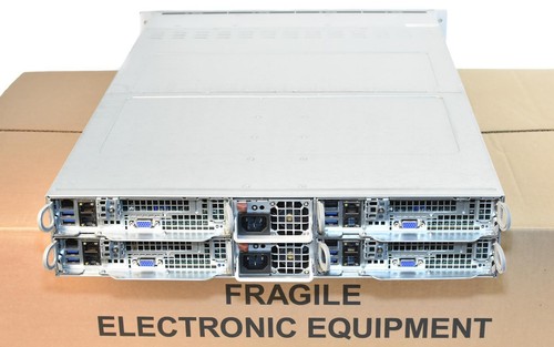 SuperMicro 2028TP-HC1R 2U SuperServer 4-Node X10DRT-P 8x LGA2011v3 E5-2600v3/v4 - Picture 3 of 7